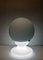 Lámpara grande de vidrio soplado opalino, años 70, Imagen 2