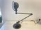 Industrial Gray Desk Lamp with 2 Arms by Jean-Louis Domecq for Jieldé 1