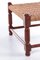 Tabouret ou Repose-Pieds Brutaliste Vintage en Corde de Jute, 1960s 9