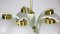Mid-Century 5 Arms Brass Chandelier by Emi, Image 10