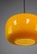 Lampade a sospensione vintage in vetro arancione e giallo, set di 2, Immagine 10