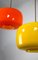 Vintage Orange & Yellow Glass Pendant Lamps, Set of 2, Image 3