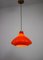 Lampe à Suspension Vintage en Verre Orange 2