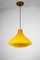 Vintage Yellow Glass Pendant Lamp, Image 1
