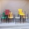 Colored Outdoor Chairs, Set of 6 5