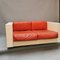 Space Age Style Sofa in White & Red by Massimo & Lella Vignelli for Poltronova 3