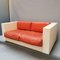 Space Age Style Sofa in White & Red by Massimo & Lella Vignelli for Poltronova 5