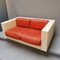 Space Age Style Sofa in White & Red by Massimo & Lella Vignelli for Poltronova 6