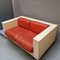 Space Age Style Sofa in White & Red by Massimo & Lella Vignelli for Poltronova 4