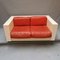 Space Age Style Sofa in White & Red by Massimo & Lella Vignelli for Poltronova 2