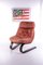 Vintage Brazilian Armchair With Cognac Color Leather Seat Cushion, 1970s, Image 2