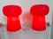 Rote Kappen Tischlampe von Francolight 2