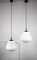 Mid-Century Danish Opaline Glass Pendant Lamps, Set of 2, Image 2