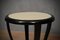 Italian Art Deco Goat Skin Round Side Tables, 1940, Set of 2, Image 3