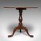 Antique English Tilt Top Mahogany Side Table, 1800 3