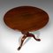 Antique English Tilt Top Mahogany Side Table, 1800 8