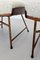 Mid-Century Italian Wood & Bouclé Slipper Chairs & Footstool, 1950, Set of 3, Image 7
