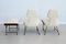 Chaises et Repose-Pieds Mid-Century en Bois et Bouclé, Italie, 1950, Set de 3 16