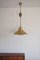 Patinated Brass Pendant by Frits Schlegel for Lyfa, Denmark 2