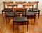 Danish Black Leather W2 Chairs by Hans J. Wegner for Madsens, 1950s, Set of 6 1