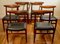 Danish Black Leather W2 Chairs by Hans J. Wegner for Madsens, 1950s, Set of 6 3