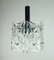 Mid-Century Crystal Glass & Chrome Hanging Light from Kinkeldey, 1960s 1