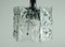 Lampada a sospensione Mid-Century in cristallo e metallo cromato di Kinkeldey, anni '60, Immagine 7