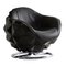 Atom Chair aus Leder & schwarzem Lack von Andrew Martin 1