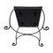 Leather Cushion & Iron Chairs, Set of 4, Image 4