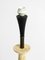 Large Beige Black Ceramic Floor or Table Lamp, Italy, 1960s 8