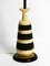 Große Beige Schwarze Keramik Steh- oder Tischlampe, Italien, 1960er 7