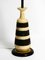 Large Beige Black Ceramic Floor or Table Lamp, Italy, 1960s 7