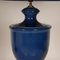 Vintage French Cobalt Blue Porcelain Vase Table Lamps by Robert Kostka, 1970s, Set of 2 3