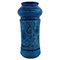 Große Rimini-Blue Vase aus glasierter Keramik von Aldo Londi für Bitossi, 1960er 1