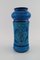 Grand Vase en Céramique Émaillée Bleue par Aldo Londi pour Bitossi, 1960s 3