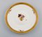 Golden Basket Porcelain Lunch Plates from Royal Copenhagen, Set of 7 2