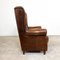 Vintage Sheep Leather Wingback Armchair by Joris, Image 2