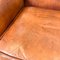 Vintage Cognac Sheep Leather Armchair 7