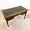 Antique English Green Leather Top Desk, Image 2