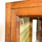 Vintage Oak Display Cabinet with Metal Frame, Image 4