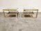 Golden G-Shaped Side Tables from Belgo Chrome, 1970s, Set of 2 5