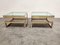Golden G-Shaped Side Tables from Belgo Chrome, 1970s, Set of 2 3