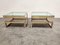 Golden G-Shaped Side Tables from Belgo Chrome, 1970s, Set of 2, Image 3