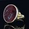 Antiker Karneol Intaglio Ring aus 18 Karat Gelbgold 8