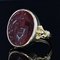 Antique Carnelian Intaglio Ring in 18 Karat Yellow Gold 8