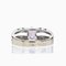 Anillo francés moderno de oro blanco de 18 quilates con zafiro rosa y diamantes, Imagen 11