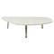 Mid-Century Italian White Marble Tripod Coffee Table from Zanotta, 1970s, Image 1