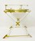 Mid-Century Italian Table in Brass and Acrylic Glass, 1970s 5