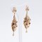 Vintage 12k Gold Earrings with Emeralds in Bourbon Style 2