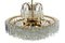 Mid-Century Large Murano Crystal Glass Chandelier, Image 2
